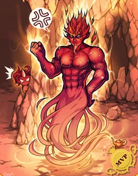 Ilustração da carta Ifrit